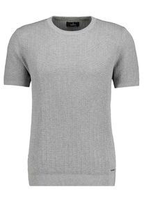 Rundhalspullover Ragman, Herren, Gr. 58, steingrau, Strick, 100% Baumwolle, Rundhals, Pullover Rundhalspullover