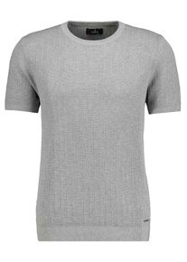 Rundhalspullover Ragman, Herren, Gr. 52, steingrau, Strick, 100% Baumwolle, Rundhals, Pullover Rundhalspullover