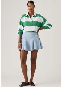 Levi's Midirock LEVI'S "GODET MINI SKIRT", Damen, Gr. 32, of course stone, Denim/Jeans, Obermaterial: 55% Baumwolle, 45% Lyocell, unifarben, normal kurz, R&ouml;cke Midirock, Denim-Faltenrock