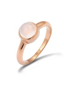 Silberring Elli "Ring Solit&auml;r Edelstein Mondstein Pastell 925 Silber" Gr. 56, rosa (rosegold), Fingerringe, Damen, 56, Silber 925 (Sterlingsilber), Silberring