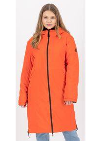 Steppjacke LPO "NAKITA WMN", Damen, Gr. 48 (XL), orange (schwarz), 100% Polyester, tailliert, Jacken Steppjacke