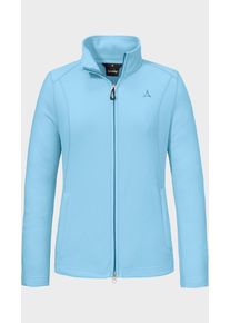 Sch&ouml;ffel Fleecejacke SCH&Ouml;FFEL "Fleece Jacket Leona3", Damen, Gr. 44, 8015, blau, Oberstoff: 100% Polyester, regular fit, hoch geschlossener Ausschnitt, Jacken Fleecejacke