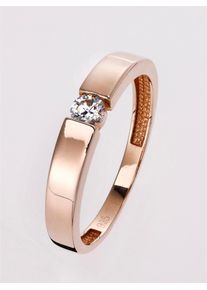 Fingerring Lady Gr. 18, rosa (silber ros&eacute; vergoldet 925), Fingerringe, Damen, 18, Gold Metall Ros&eacute;gold 585 Silber 925 (Sterlingsilber), Gold, Metall, Ros&eacute;gold 585, Silber 925 (Sterlingsilber), Fingerring