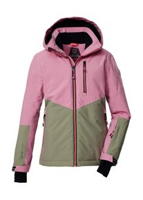 Skijacke Killtec "KSW 207 GRLS SKI JCKT", M&auml;dchen, Gr. 152, rosa (hellpink), Obermaterial: 100% Polyester;Futter: 100% Polyester;F&uuml;llung: 100% Polyester, Jacken Skijacke, Wasserdichte, atmungsaktive Kinderjacke mit reflektierenden Details