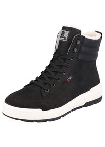 Winterboots RIEKER SPORT, Herren, Gr. 40, schwarz, Leder, Schuhe Winterboots, Stiefelette, Schn&uuml;rboots mit TEX-Membran