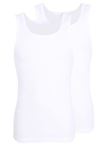 Tanktop Tom Tailor "Montana", Herren, Gr. S, wei&szlig;, Rippware, Obermaterial: 100% Baumwolle, unifarben, Basic, figurbetont h&uuml;ftbedeckend, Rundhals, Tops Tanktop, Rundhalsausschnitt, slim fit, basic, elastisch, h&uuml;ftbedeckend
