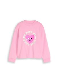 Sweatshirt Tom Tailor, M&auml;dchen, Gr. 128/134, lovely pink, Sweatware, Obermaterial: 70% Baumwolle, 30% Polyester, bedruckt, regular fit normal, Rundhals, Rippb&uuml;ndchen, Sweatshirts Sweatshirt, mit Print