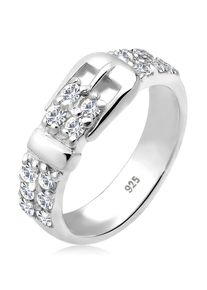 Silberring Elli "Ring G&uuml;rtel Kristalle 925 Silber" Gr. 54, silber, Fingerringe, Damen, 54, Silber 925 (Sterlingsilber), Silberring