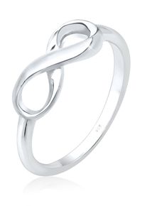 Silberring Elli "Ring Basic Infinity Unendlichkeit Zeichen 925 Silber" Gr. 56, silber, Fingerringe, Damen, 56, Silber 925 (Sterlingsilber), Silberring