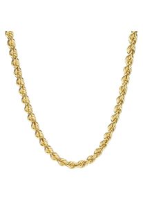 Goldkette Luigi Merano "Kette Kordelkette, hohl, Gold 585" Gr. 45, gold, Halsketten, Damen, 45, Gelbgold 585, Goldkette