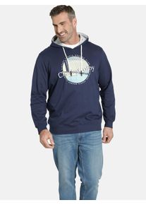 Kapuzensweatshirt CHARLES COLBY "Sweatshirt EARL COLUM", Herren, Gr. 3XL, blau (dunkelblau), Obermaterial: 100% Baumwolle CO., Sweatshirts Kapuzensweatshirt