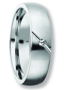 Diamantring ONE ELEMENT "0.015 ct Diamant Brillant Freundschaft Partner Ring aus 925 Silber" Gr. 53, silber, Fingerringe, Damen, 53,mit Brillant, Silber 925 (Sterlingsilber), Diamantring