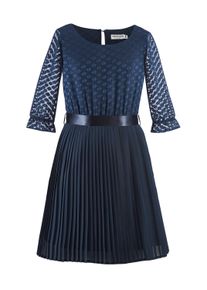 Sommerkleid happy girls "M&auml;dchenkleid", M&auml;dchen, Gr. 134, EURO-Gr&ouml;&szlig;en, navy, Stoff, 100% Polyester, normal, Kleider Sommerkleid