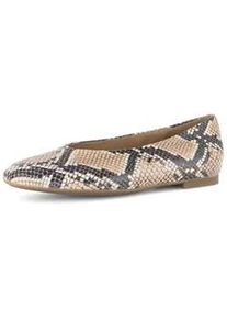 Ballerina Gabor "Eleganter Ballerina", Damen, Gr. 37, beige, Schuhe Ballerina