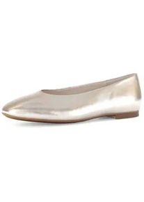 Ballerina Gabor "Eleganter Ballerina", Damen, Gr. 38, gold, Schuhe Ballerina