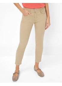Brax Damen R&ouml;hrenjeans Style SHAKIRA S ALMOND, denim beige, Gr. 48K