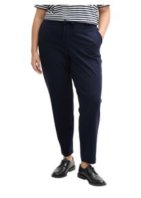Jerseyhose Tom Tailor PLUS, Damen, Gr. 46, N-Gr, blau (sky captain blau), Web, Obermaterial: 60% Viskose, 34% Polyamid, 6% Elasthan. Futter: 100% Polyester, unifarben, normal kn&ouml;chellang, Hosen Jerseyhose, mit Stretch, auch in gro&szlig;en Gr&ouml;&szlig;en