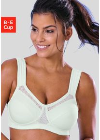H.I.S. Sport-BH H.I.S, Damen, Gr. 90, Cup C, blau (hellblau), Microtouch, Obermaterial: 90% Polyester (COOLMAX), 10% Elasthan, BHs Sport-BH, ohne B&uuml;gel aus schnell trocknendem COOLMAX-Material, Topseller