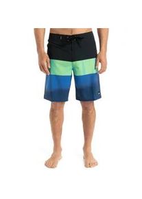Boardshorts Quiksilver "Surfsilk Straight Leg 20", Herren, Gr. 33(M/L), blau (nebulas blau bloomfade), Obermaterial: 88% Microfaser, 12% Elasthan;, Hosen