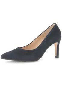 Pumps Gabor "Eleganter Pump", Damen, Gr. 38,5, blau, Schuhe Pumps
