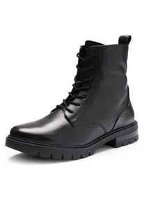 Schn&uuml;rstiefelette Ara "CAMBRIDGE", Damen, Gr. 6 (39), schwarz, Glattleder, unifarben, Schuhe Schn&uuml;rstiefelette, Business Stiefel in Bequemweite G (= weit)