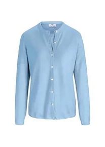 Twinset aus 100% Schurwolle Pure Tasmanian Wool Peter Hahn blau, 36