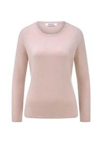 Rundhals-Pullover aus Schurwolle und Kaschmir Peter Hahn ros&eacute;, 40