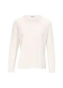 Rundhals-Pullover aus Schurwolle und Kaschmir Peter Hahn weiss, 40