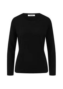 Rundhals-Pullover aus Schurwolle und Kaschmir Peter Hahn schwarz, 40