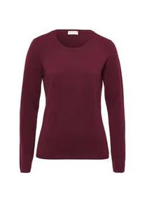 Rundhals-Pullover aus Schurwolle und Kaschmir Peter Hahn rot, 38