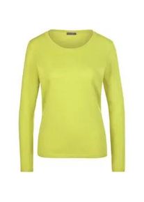 Rundhals-Pullover aus Schurwolle und Kaschmir Peter Hahn gr&uuml;n, 38