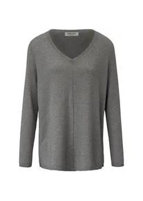V-Pullover aus 100% Premium-Kaschmir Peter Hahn grau, 44