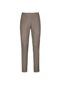 High Waist-Lederleggings Peter Hahn Eternal beige, 40