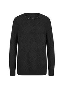 Rundhals-Pullover Anna Aura schwarz, 48