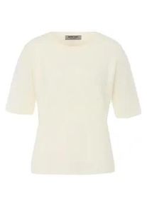 Rundhals-Pullover aus 100% Kaschmir Peter Hahn weiss, 36