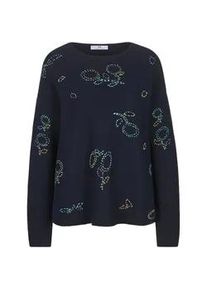 Rundhals-Pullover Peter Hahn blau, 46