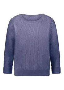 Rundhals-Pullover Kaschmir Peter Hahn lila, 46