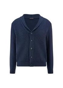 Schalkragen-Strickjacke louis sayn blau, 52