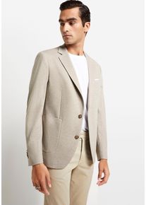 Anzugsakko Cinque "CIDATI", Herren, Gr. 46, beige, Obermaterial: 79% Polyester, 15% Viskose, 6% Elasthan, Sakkos Anzugsakko, mit modischer Struktur