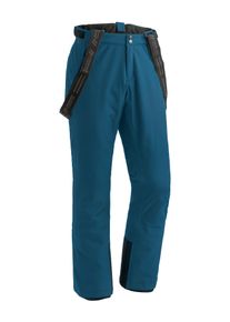 Skihose Maier Sports "Anton slim 2.0", Herren, Gr. 46, Normalgr&ouml;&szlig;en, blau (saphirblau), 100% Polyester, Hosen Skihose, Herren Schneehose mit Hosentr&auml;gern, wind/wasserdicht, Slim Fit