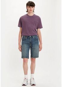 Levi's Jeansshorts LEVI'S "405 STANDARD SH", Herren, Gr. 29, N-Gr, blau (schwarz indigo), Denim/Jeans, Obermaterial: 99% Baumwolle, 1% Elasthan, unifarben, normal kniefrei, Jeans Jeansshorts, Sommerhose