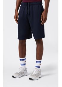 Sweatshorts Champion "BASICS Terry Shorts Large Logo", Herren, Gr. XL (56/58), N-Gr, blau (nny, ns), Obermaterial: 55% Baumwolle, 45% Polyester, Hosen Sweatshorts