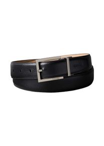 Lederg&uuml;rtel Calvin Klein "SQUARE BUCKLE SAFFIANO 32MM ADJ", Herren, Gr. 95, schwarz, brushed nickel, Web, Rindsleder, unifarben, G&uuml;rtel Lederg&uuml;rtel, Gr&ouml;&szlig;enverstellbar mit Metallschlie&szlig;e