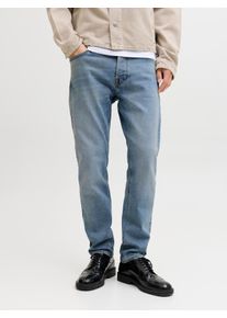 Jack & Jones Comfort-fit-Jeans JACK & JONES "JJIMIKE JJCOOPER ST 335 BF", Herren, Gr. 31, L&auml;nge 34, light blau denim, Denim/Jeans, Obermaterial: 99% Baumwolle, 1% Elasthan, Abriebeffekte, comfort fit, Jeans Comfort-fit-Jeans