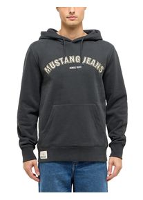 Sweatshirt Mustang "Herren Style Eden", Herren, Gr. L, anthrazit, 100% Baumwolle, regular fit, Sweatshirts Sweatshirt
