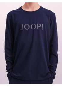 JOOP! Langarmshirt JOOP "Comfort", Herren, Gr. M, blau, Jersey, Obermaterial: 95% Baumwolle, 5% Elasthan, unifarben, comfort fit h&uuml;ftlang, Rundhals, gerader Abschluss, Shirts Langarmshirt, Rundhalsausschnitt, Regular Fit, lang&auml;rmelig