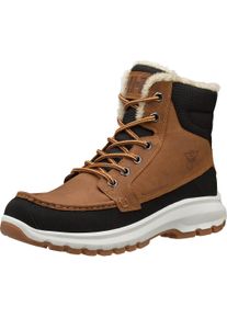Winterstiefel Helly Hansen "GARIBALDI V3", Herren, Gr. 42, new wheat, schwarz, soccer, Leder, Schuhe Winterstiefel, wasserdichtes Leder, gef&uuml;ttert, Schn&uuml;rstiefel, Winterschuhe