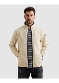 PME-Legend Sweatjacke PME LEGEND, Herren, Gr. M, bone wei&szlig;, Sweatware, Obermaterial: 80% Baumwolle, 15% Polyester, 5% Elasthan, normal normal, ohne Ausschnitt, angesetztes B&uuml;ndchen, Sweatjacken Sweatjacke, seitliche Eingrifftaschen mit Rei&szlig;verschluss