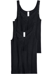 Achselhemd Speidel "Natalie", Damen, Gr. 50, N-Gr, schwarz, Feinripp, Obermaterial: 100% Baumwolle, unifarben, bequem, tiefer V-Ausschnitt, Unterhemden Achselhemd, Baumwolle, eng, bequem, V-Ausschnitt, feminin, vielseitig, Topseller