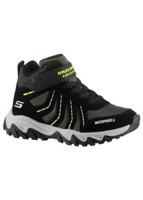 Winterstiefel Skechers "RUGGED RANGER-HYDRO SCOUT", Jungen, Gr. 33, bunt (schwarz, olivgr&uuml;n), Lederimitat, Textil, Schuhe Winterstiefel, Trekkingschuh, Outdoorschuh, Schn&uuml;rboots mit Fleece Futter